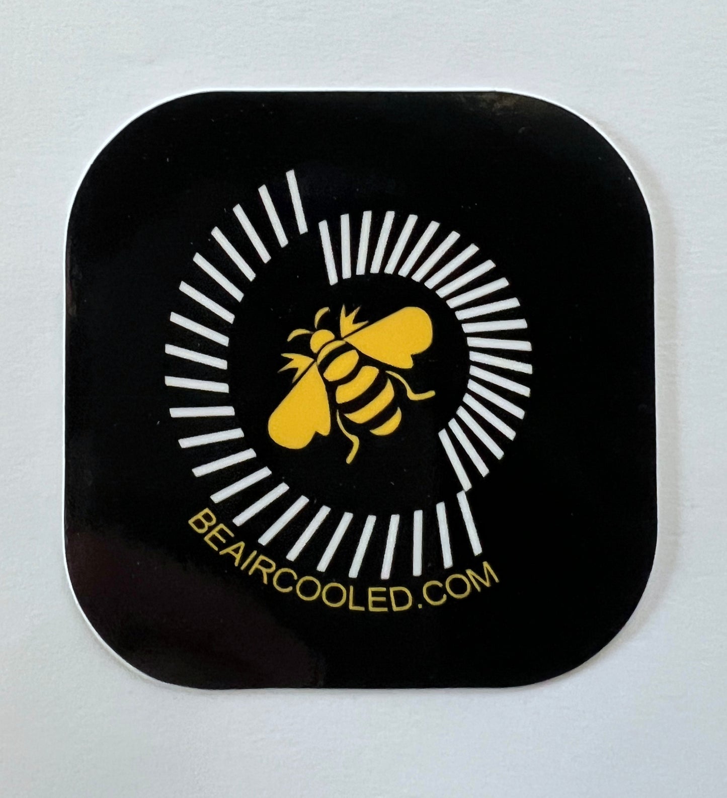 BAC Bee Fan Glossy 3" Square Sticker