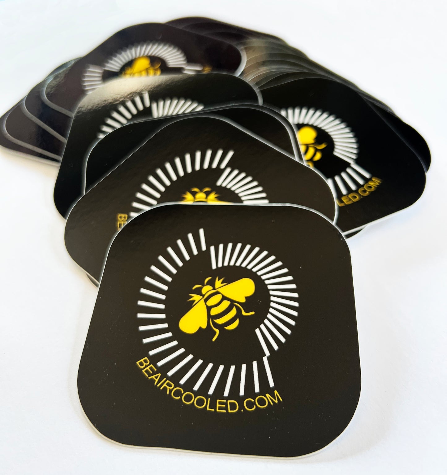 BAC Bee Fan Glossy 3" Square Sticker