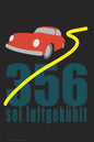 Be Aircooled — Porsche 356 Retro Racing Poster