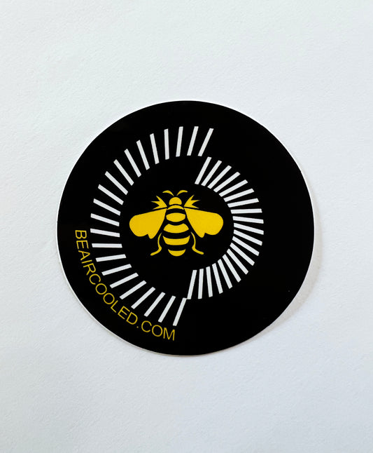 BAC Bee Fan Glossy Sticker 3" Round