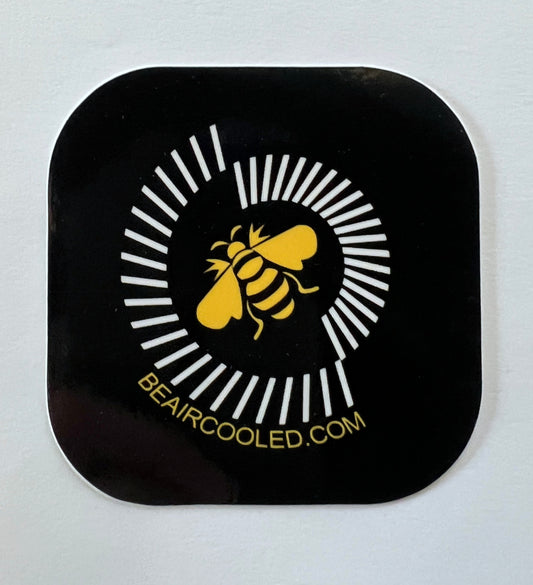 BAC Bee Fan Glossy 3" Square Sticker